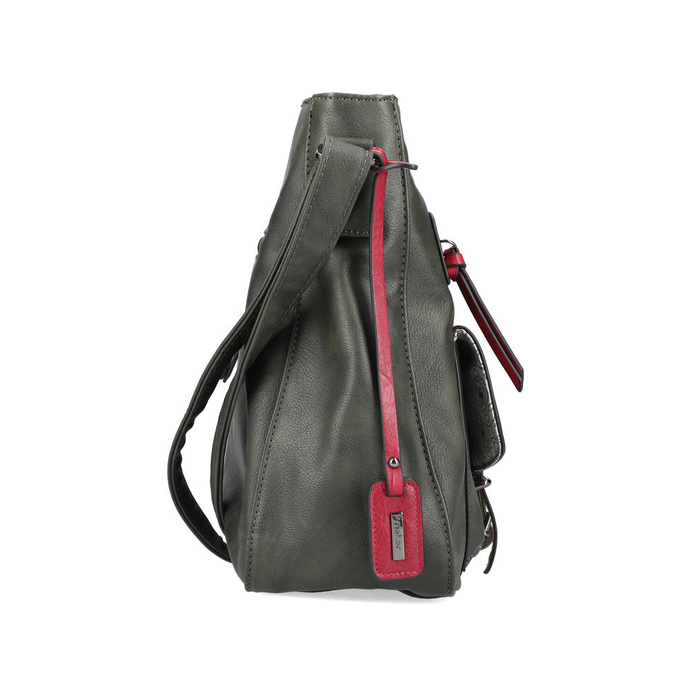Rieker H1340-56 Forest Green Combi Handbag:
