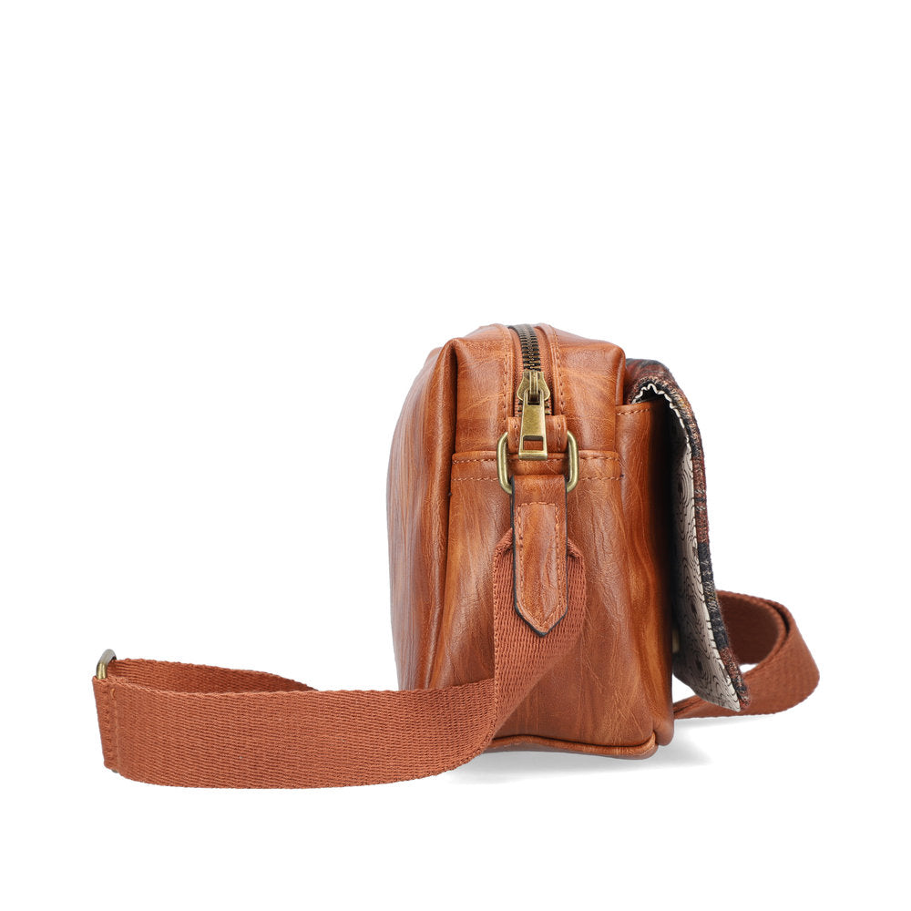 Rieker H1455-22 Tan Combi Shoulder Bag