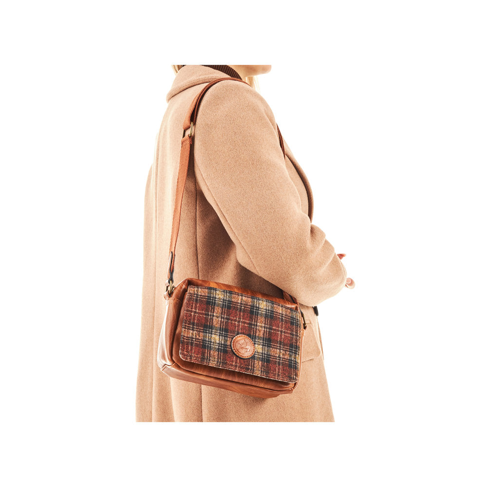 Rieker H1455-22 Tan Combi Shoulder Bag