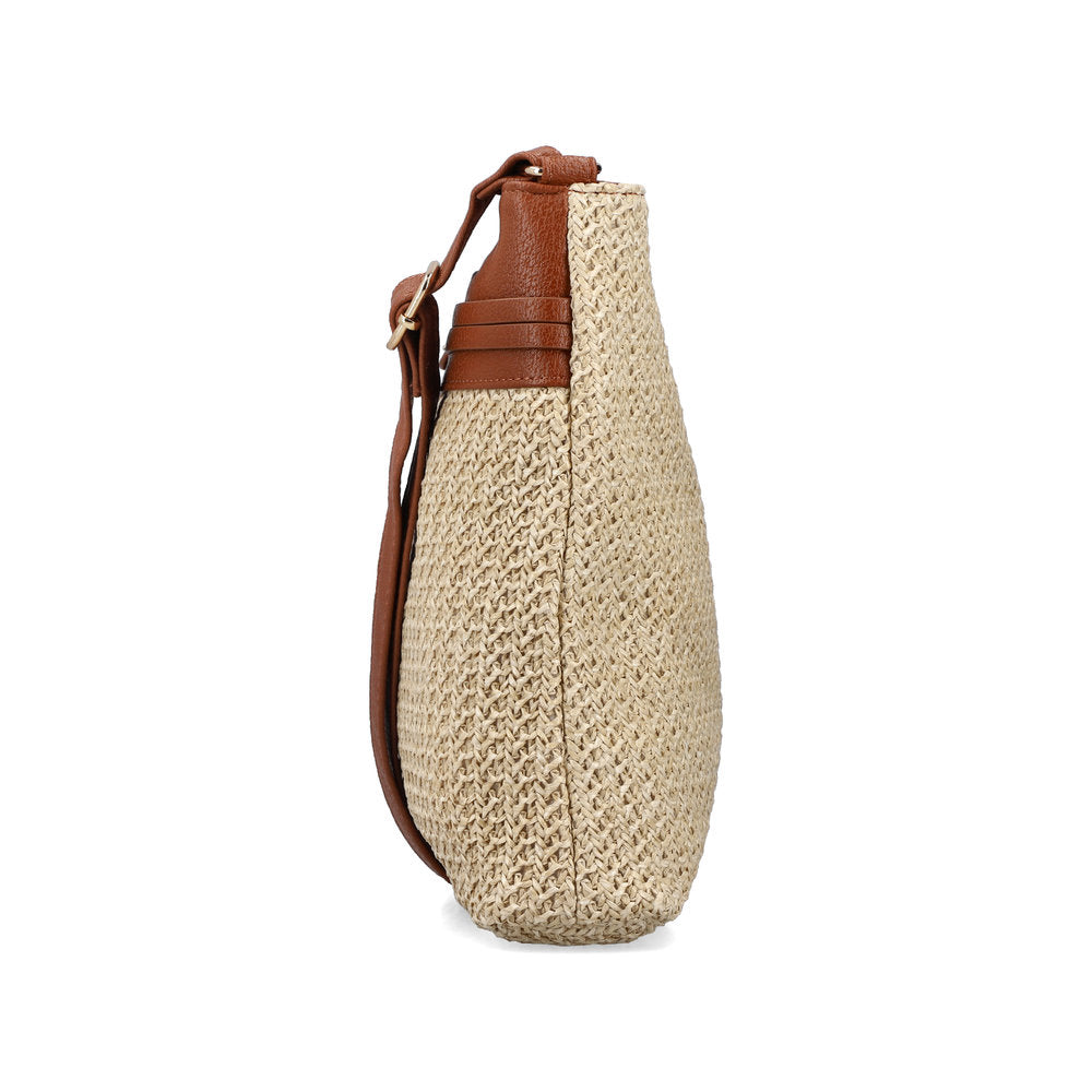 Rieker H1519-64 Beige & Tan Handbag