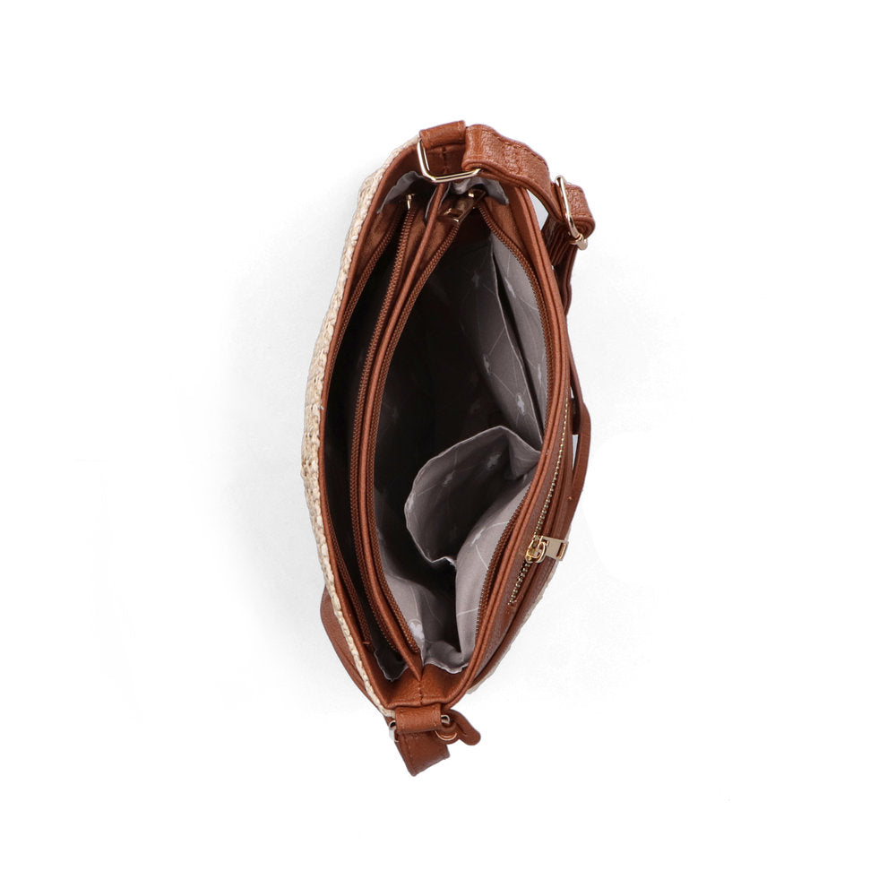 Rieker H1519-64 Beige & Tan Handbag