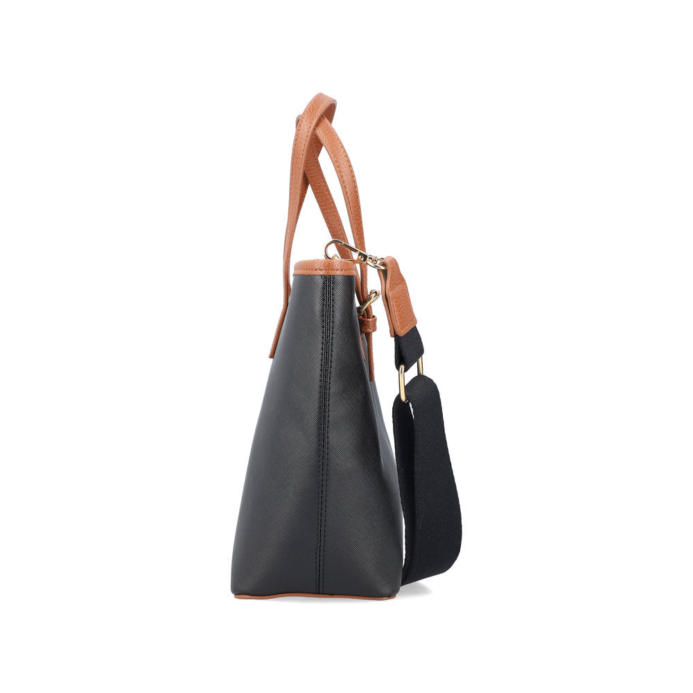 Rieker H1543-00 Black & Tan Handbag