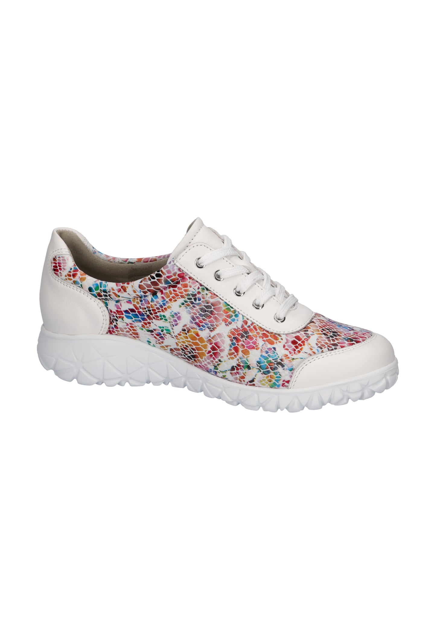 Waldlaufer H89001 232 275 Snow Multicolour Lace & Zip Sneaker