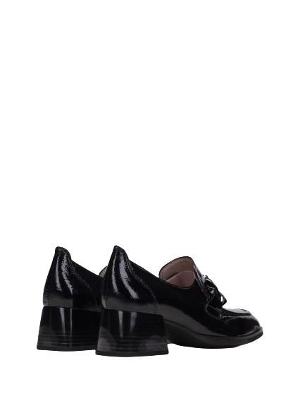 Hispanitas HI232992 Charlize Black Block Heel Moccasins