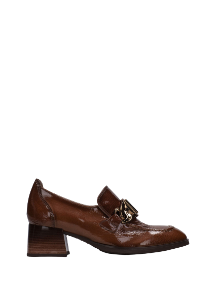 Hispanitas HI232992 Charlize Cuero Tan Block Heel Moccasins
