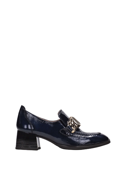 Hispanitas HI232992 Charlize Marine Navy Block Heel Moccasins