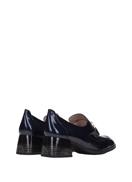 Hispanitas HI232992 Charlize Marine Navy Block Heel Moccasins