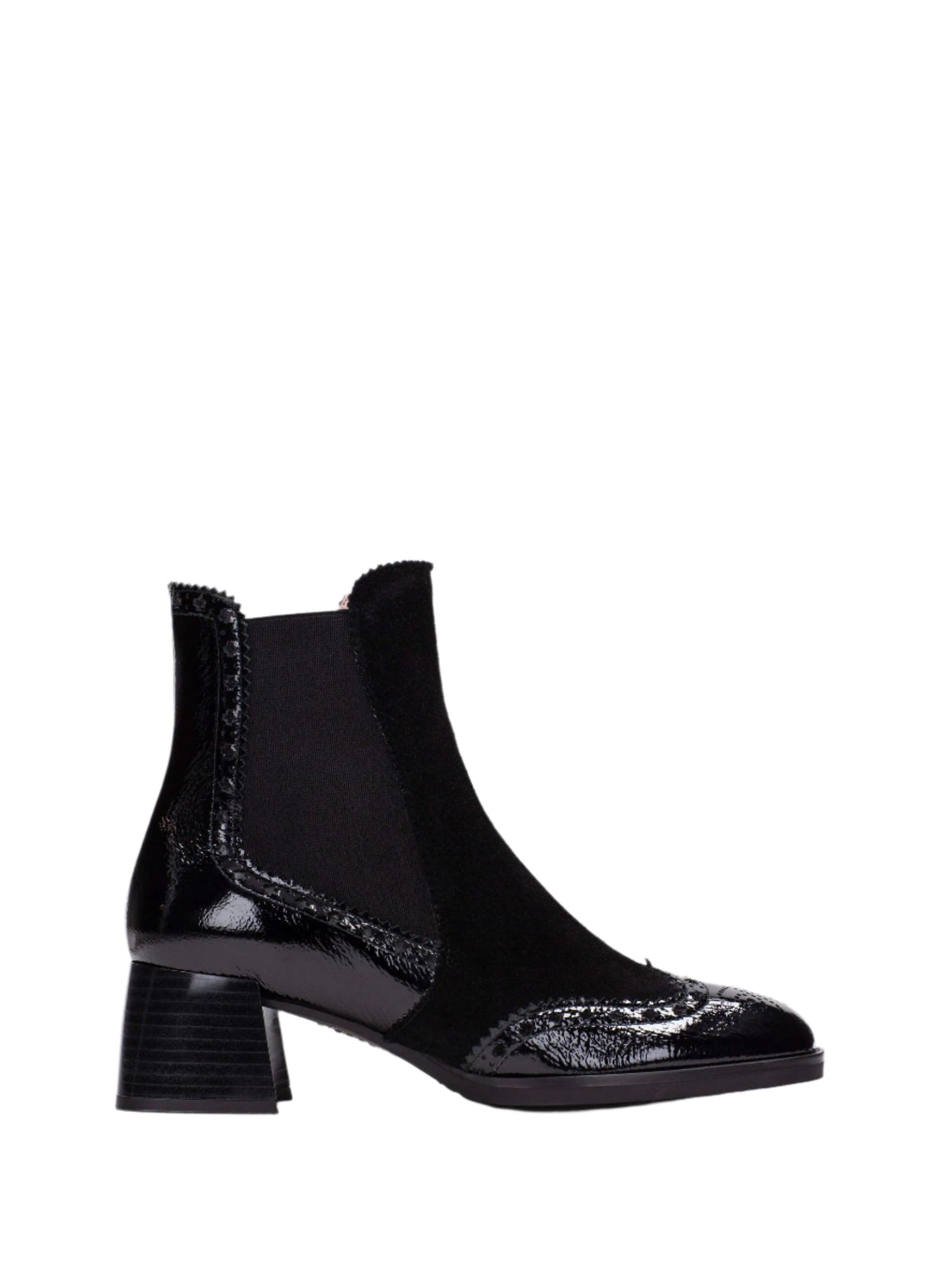 Hispanitas HI243588 Black Patent & Suede Mix Boots