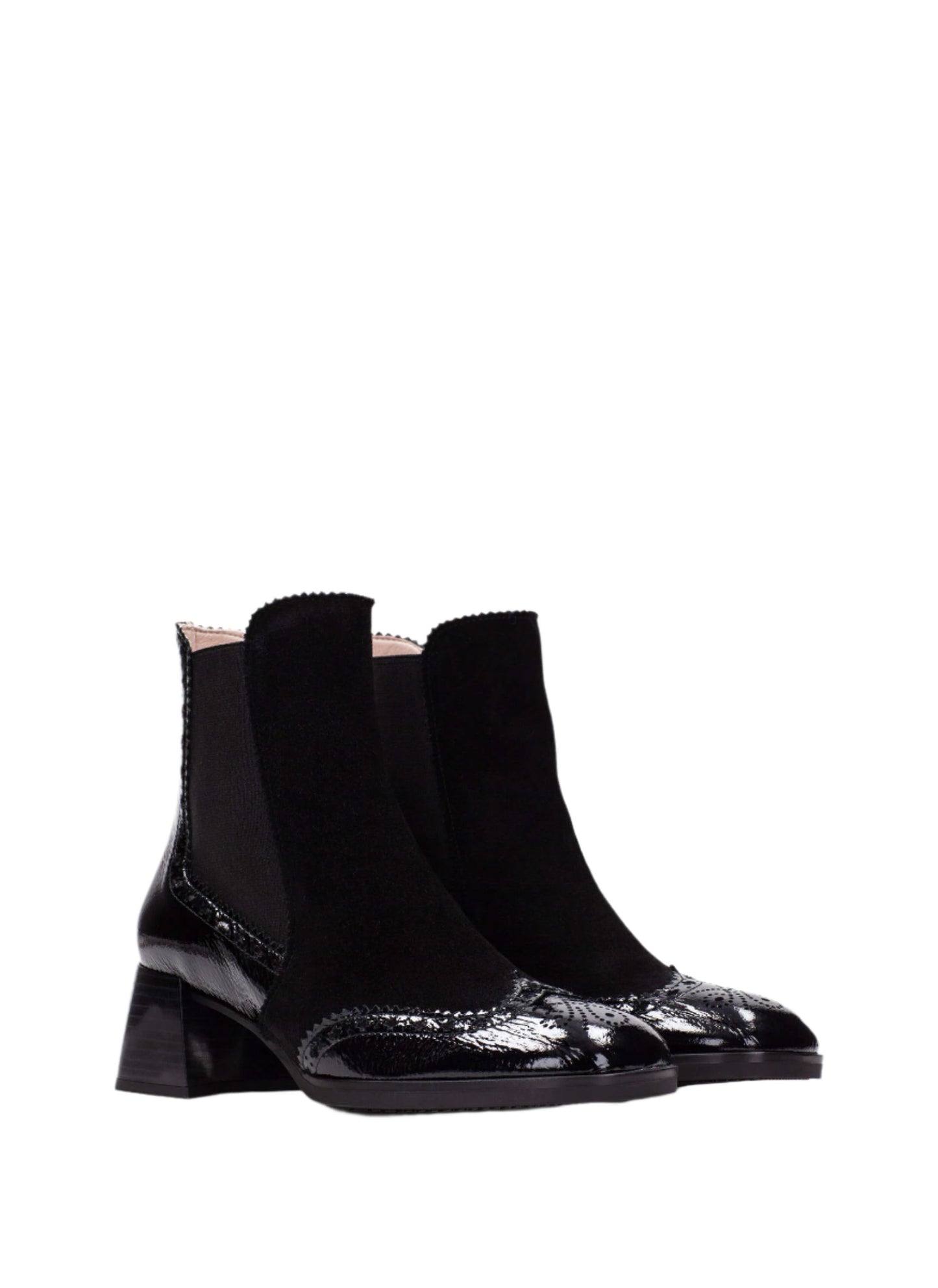 Hispanitas HI243588 Black Patent & Suede Mix Boots