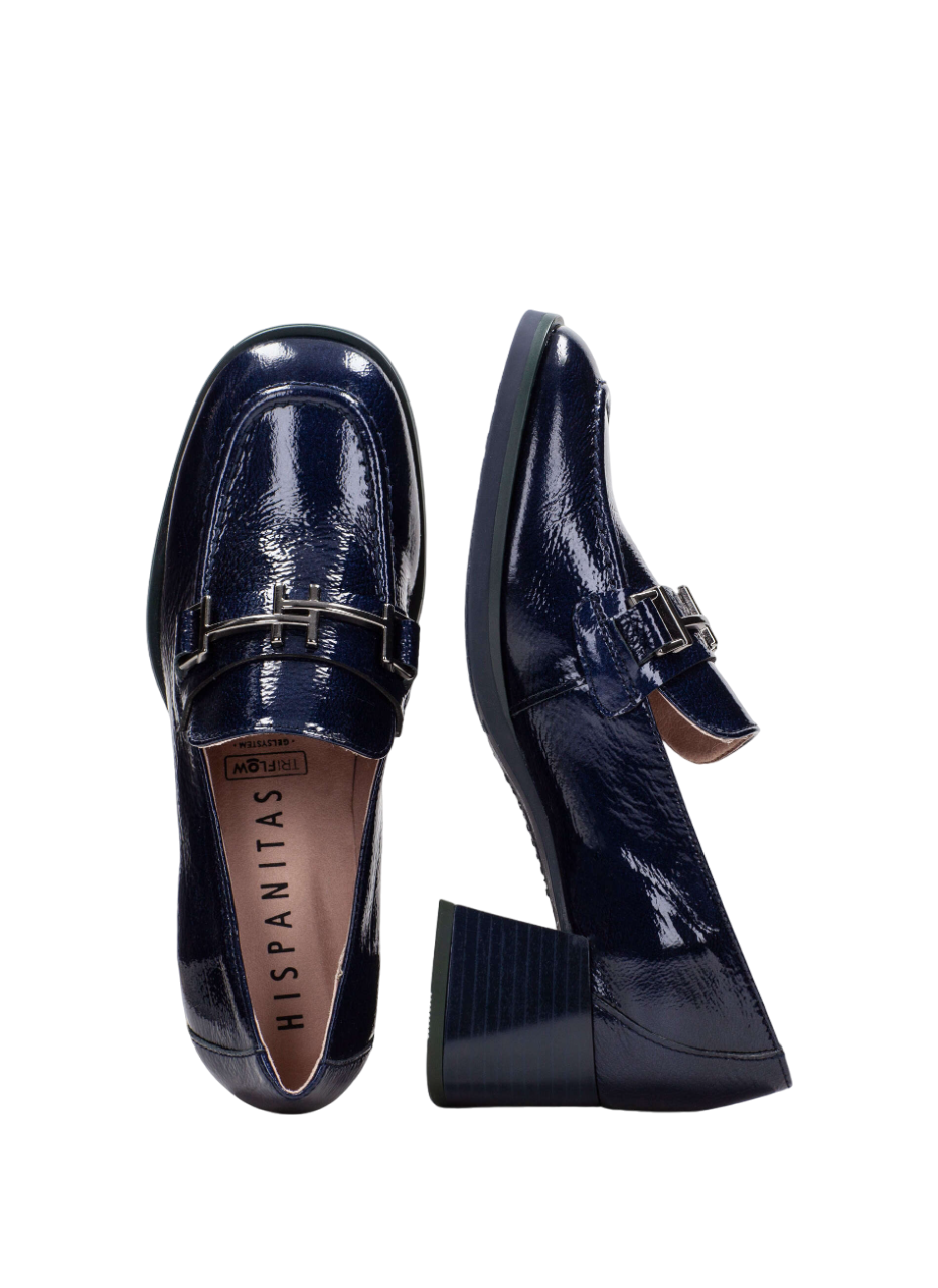 Hispanitas HI243590 Navy Block Heel Shoes