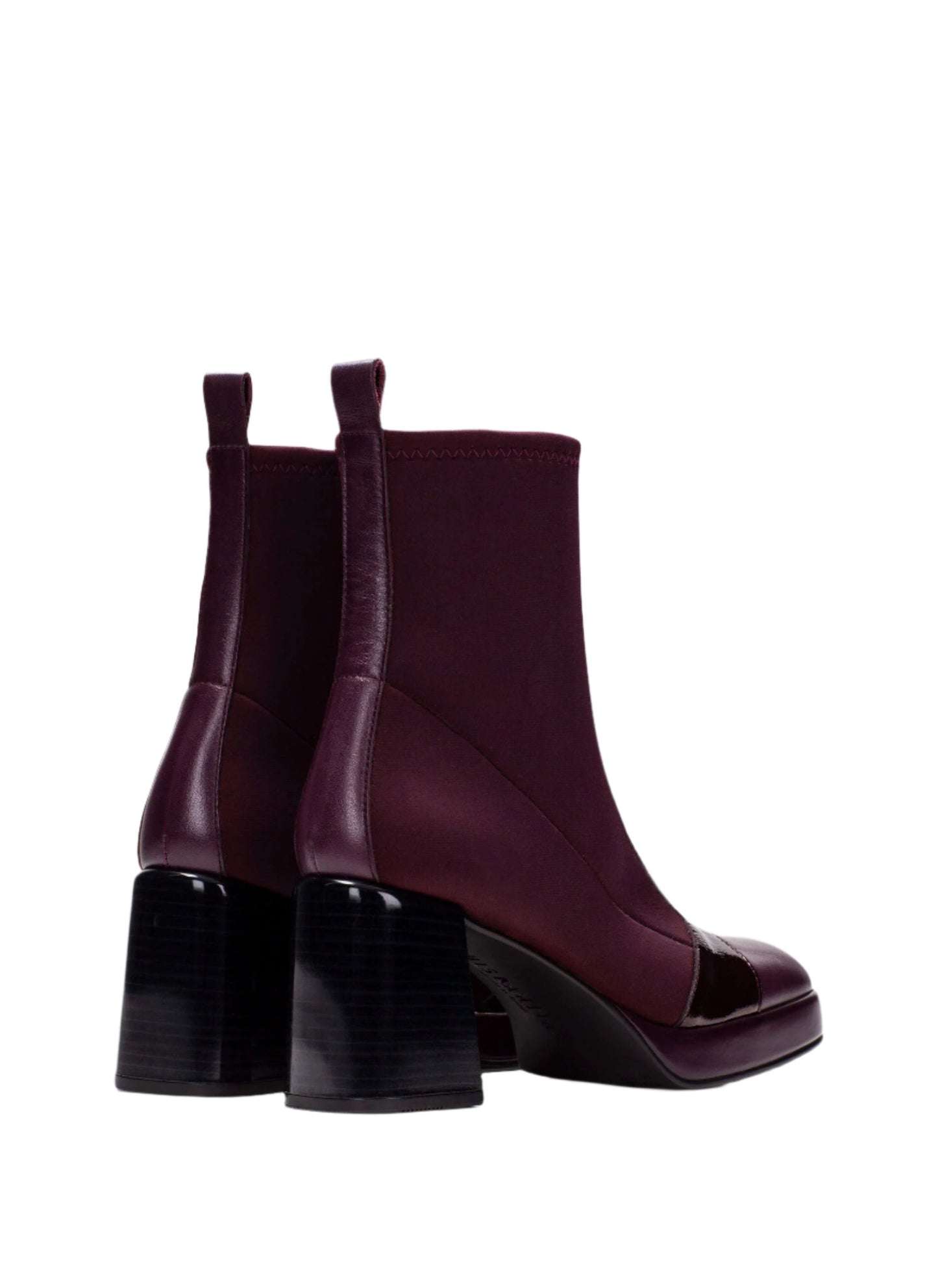 Hispanitas HI243658 Tokio Wine Ankle Boots with Front Zip