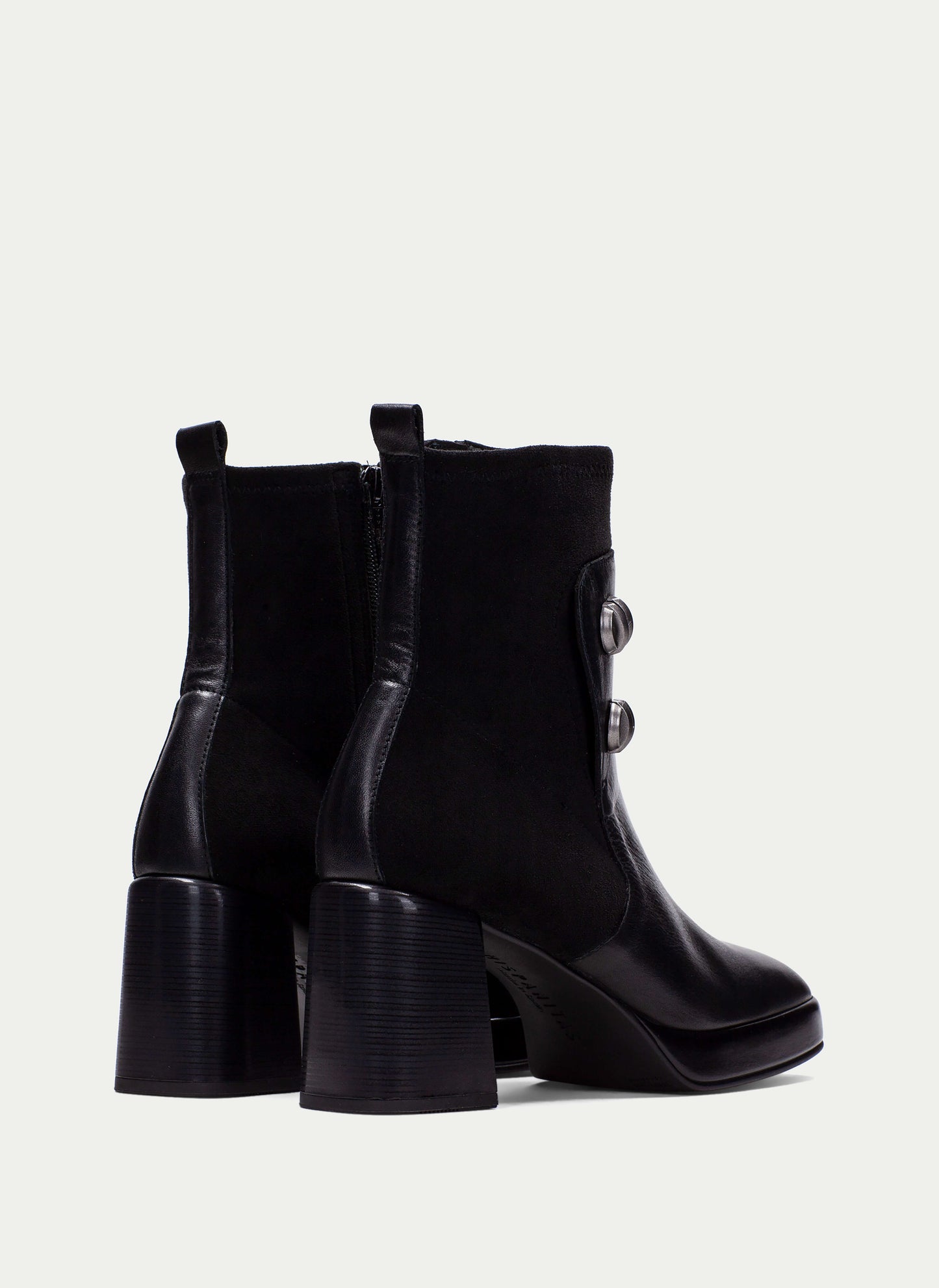 Hispanitas HI254228 Black Velour & Black Patent Boots