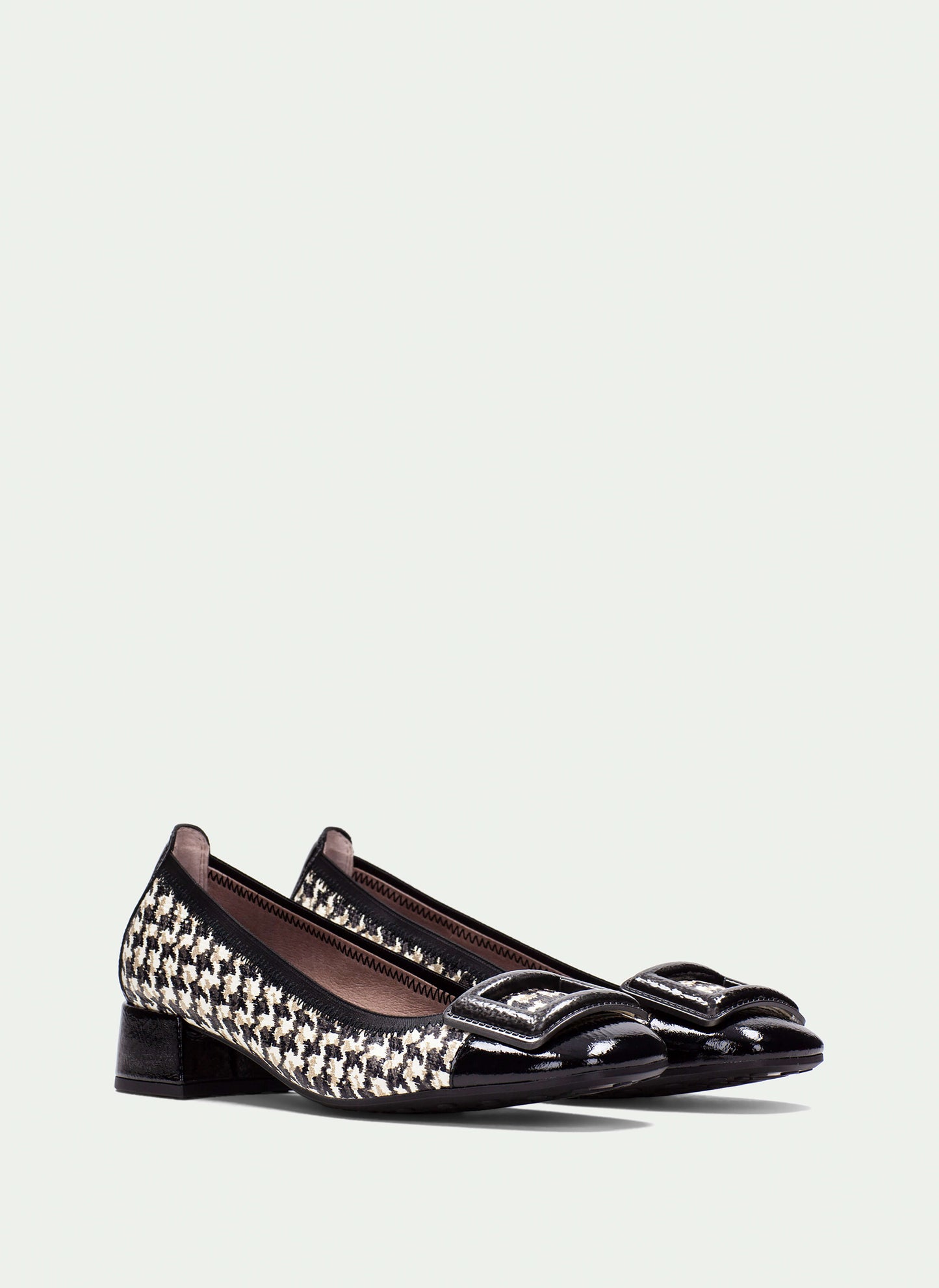 Hispanitas HI254318 Black Cream & Green Pattern Slip On Shoes