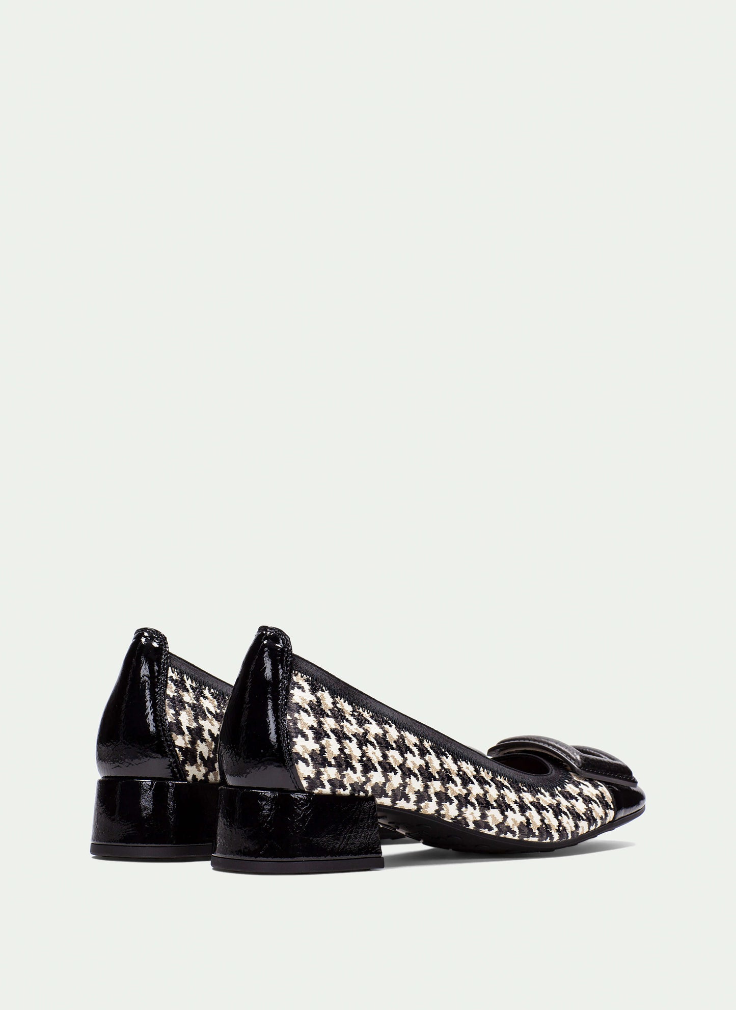 Hispanitas HI254318 Black Cream & Green Pattern Slip On Shoes