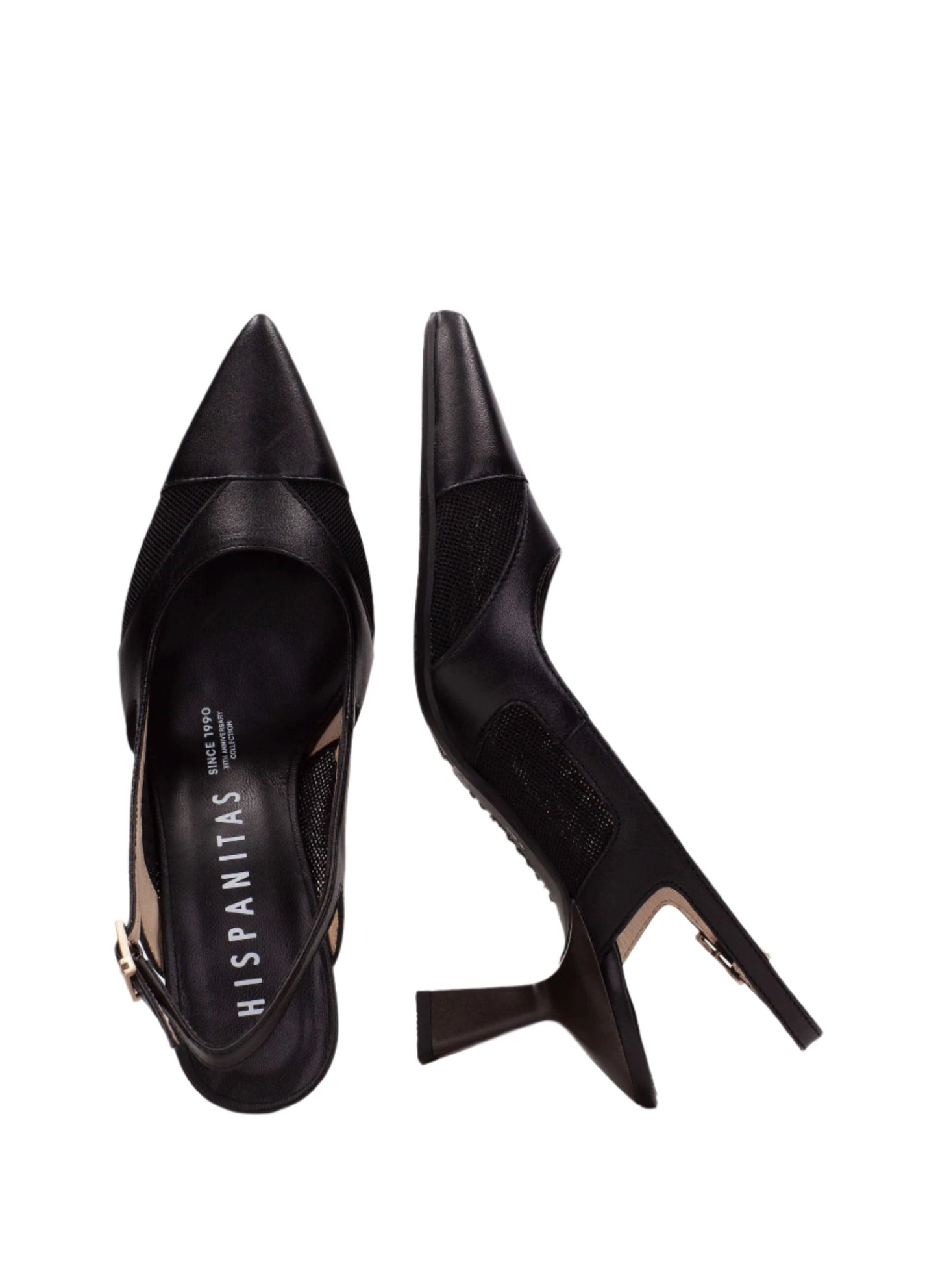 Hispanitas HV254003 Black Slingback Heels