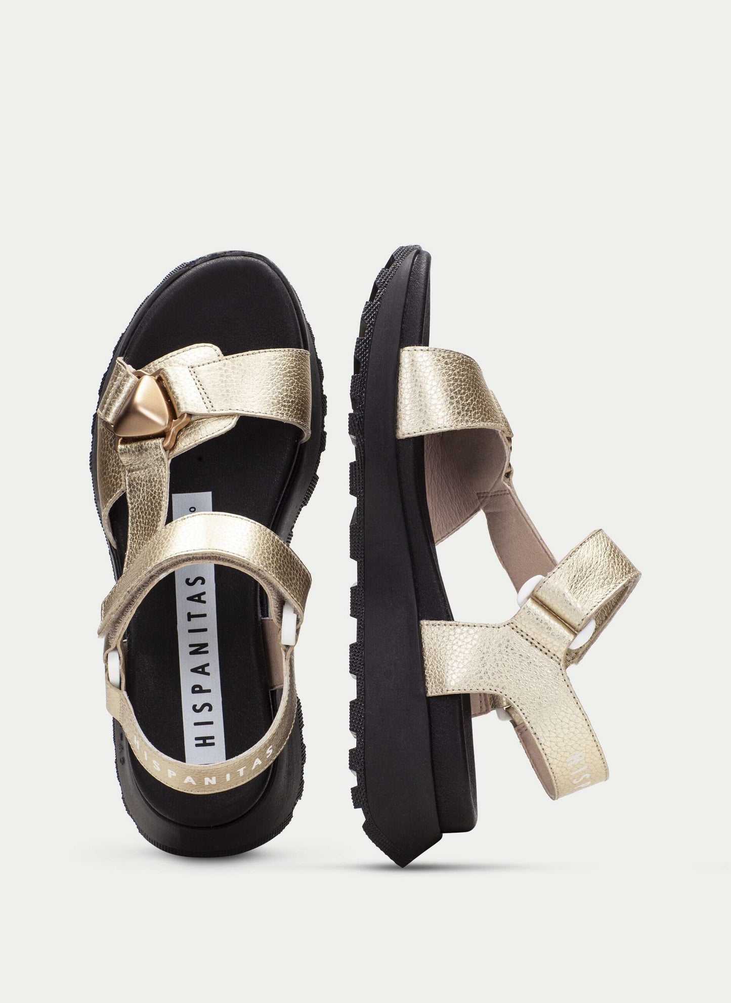 Hispanitas HV264807 Platino Gold Sandals