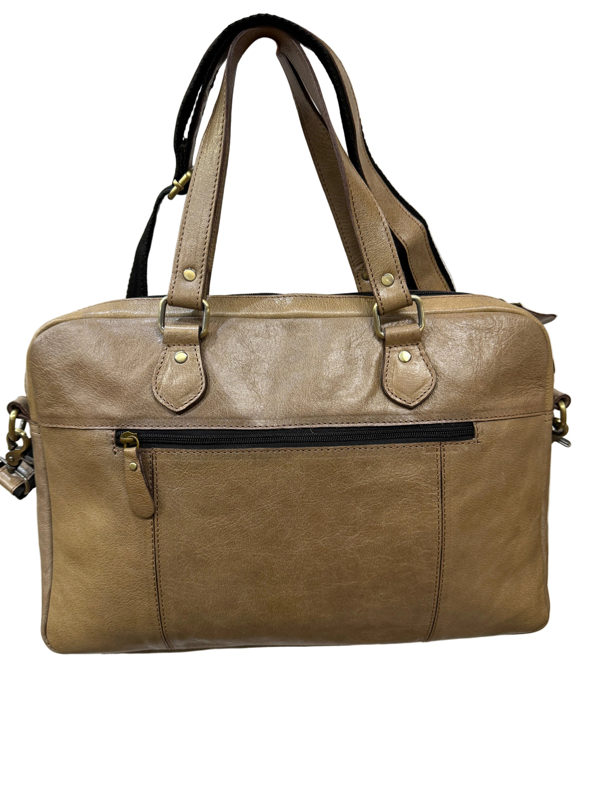 TWM TWM720 Taupe Leather Portfolio Bag