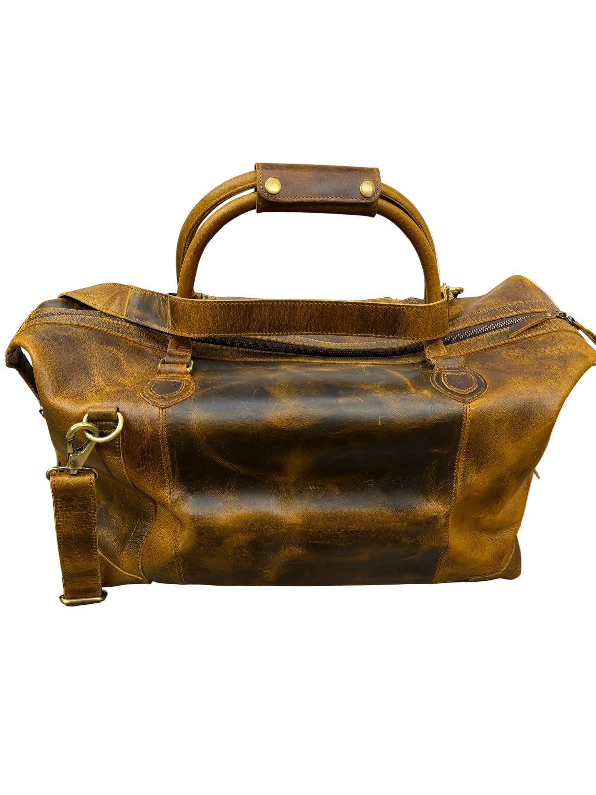 TWM TWM161 Brown Leather Travel Bag