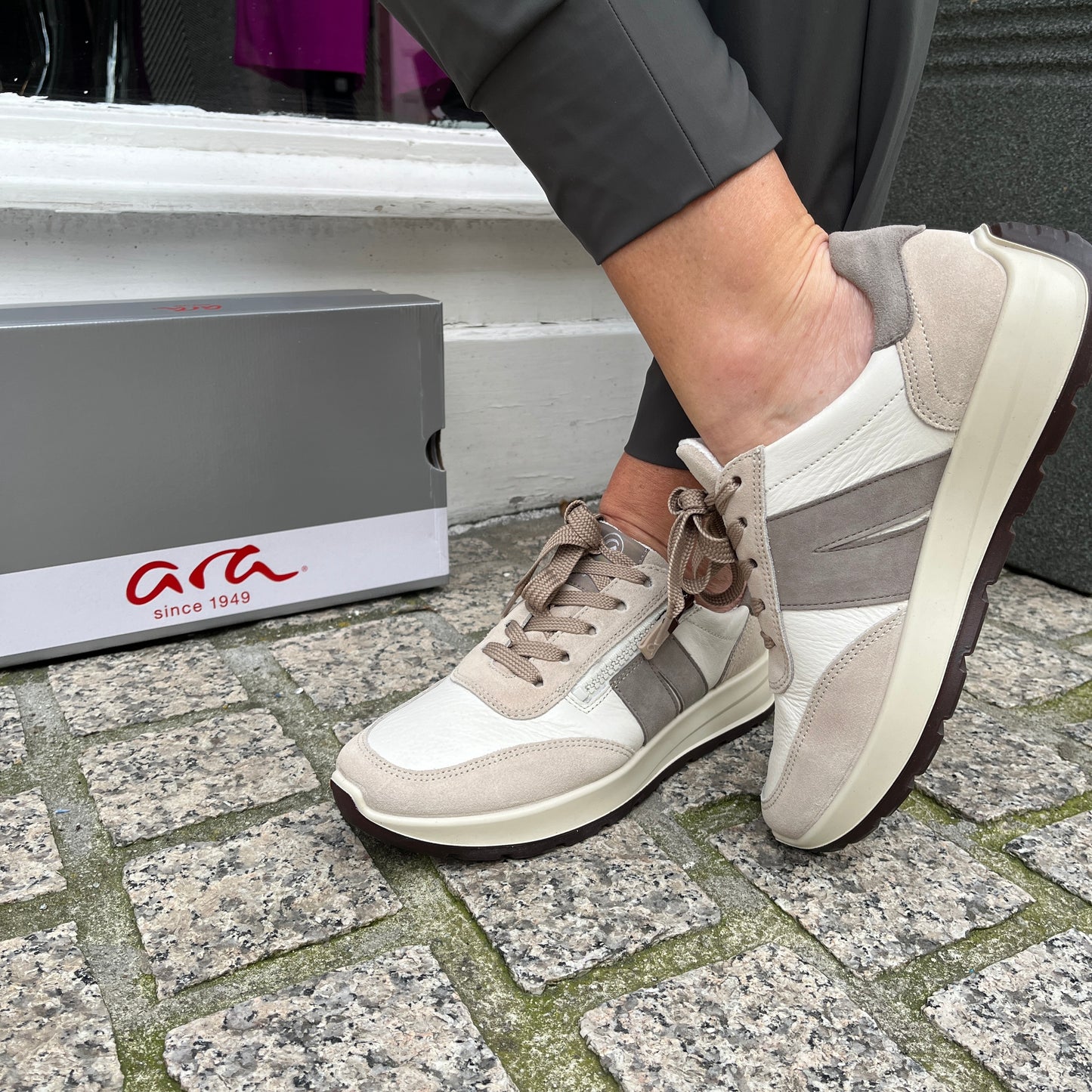 Ara 12-25102 05 New York Cream Multi H Fit Sneakers