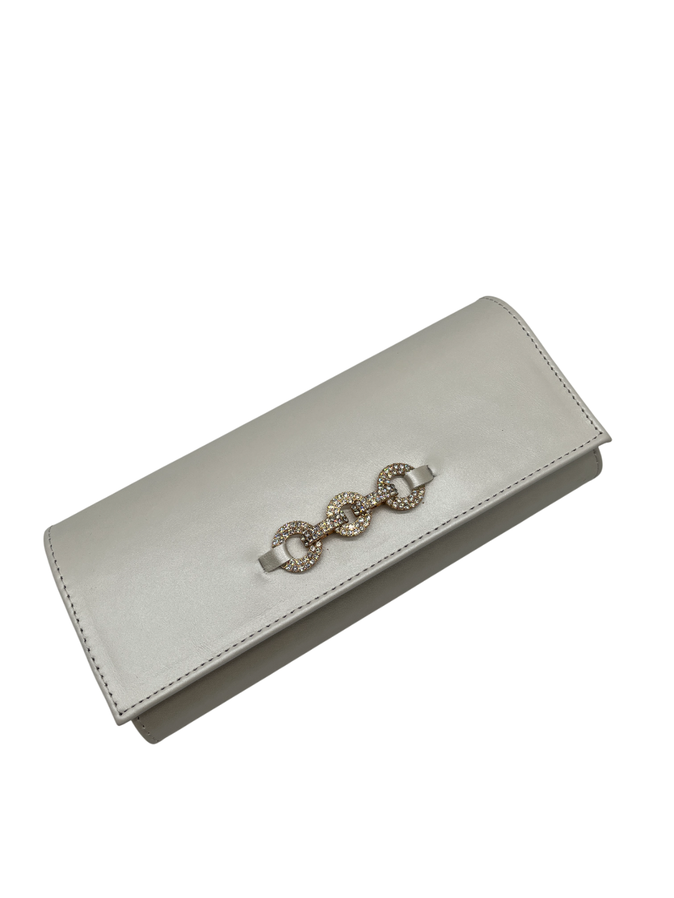 Emis T11 8438 Ecru Pearl Clutch Bag