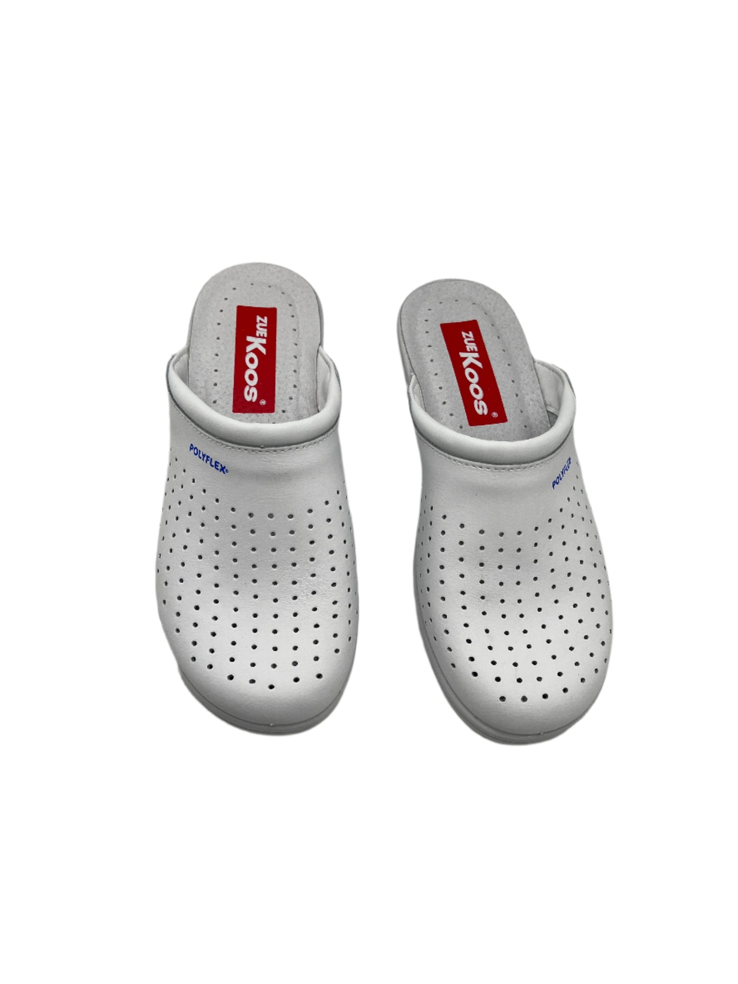 Zuekoos 522.12 White Pinhole Slip On Clogs