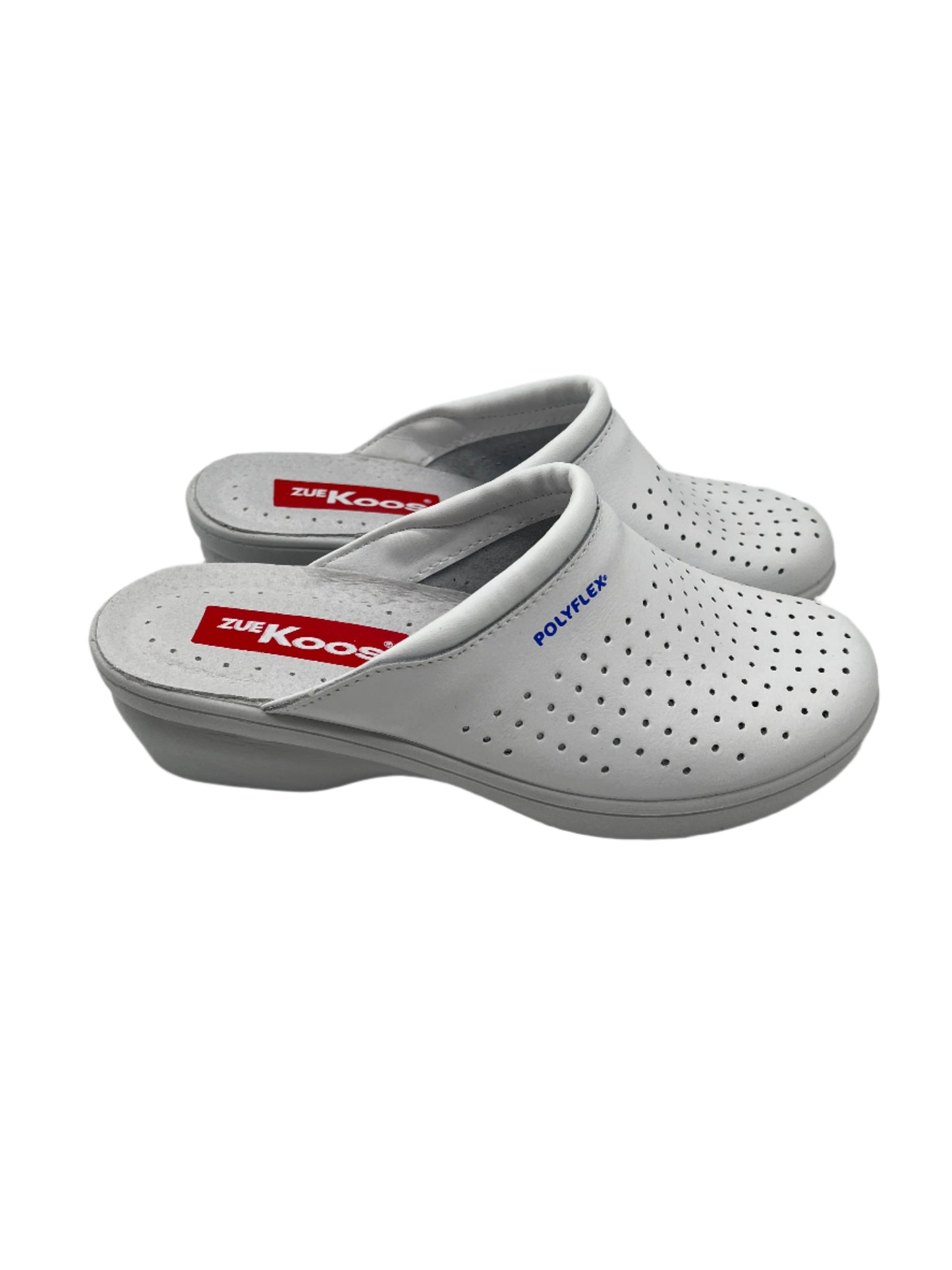 Zuekoos 522.12 White Pinhole Slip On Clogs
