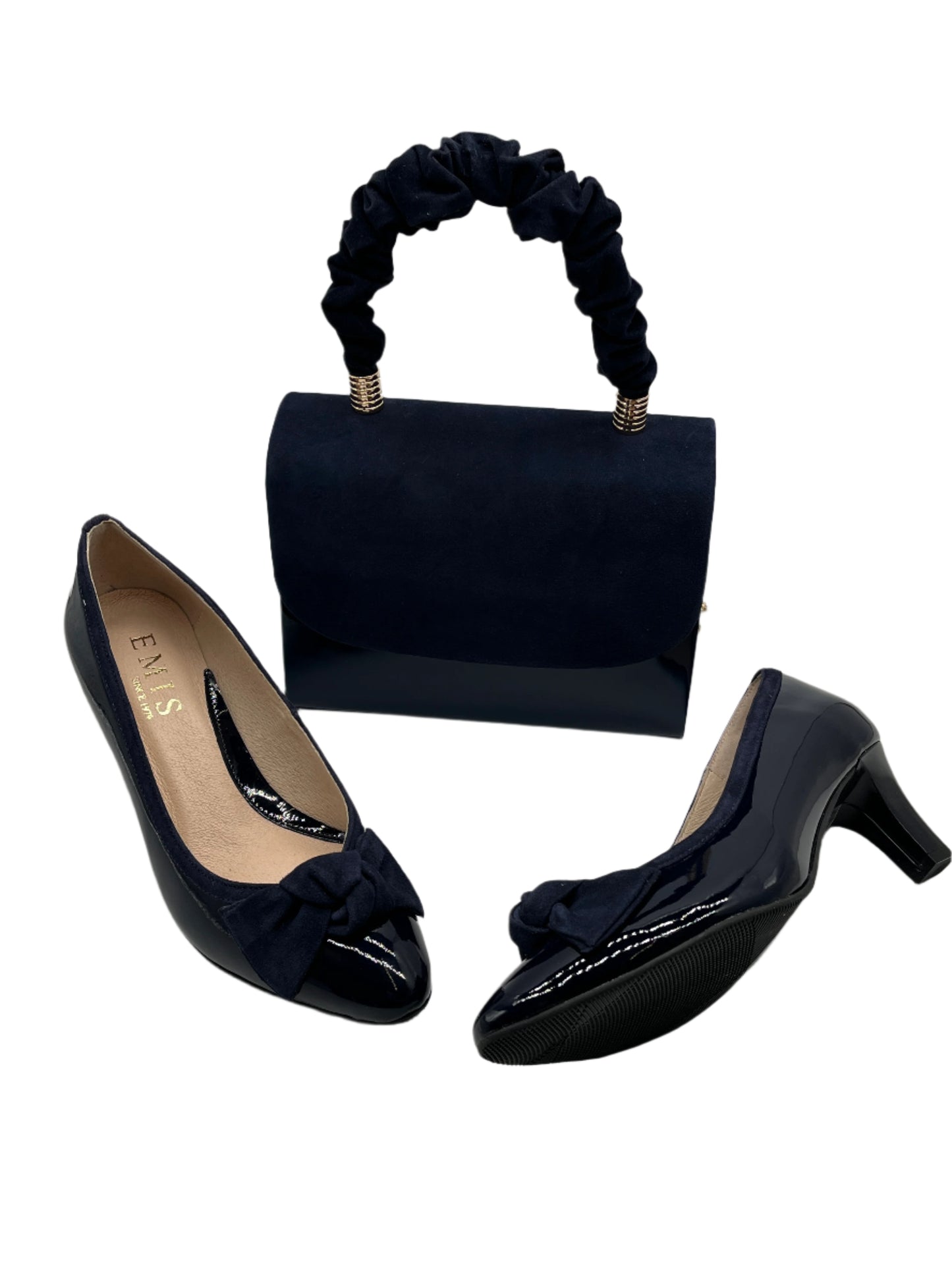 Emis SLZ8256/F024 Navy Heels with Knot