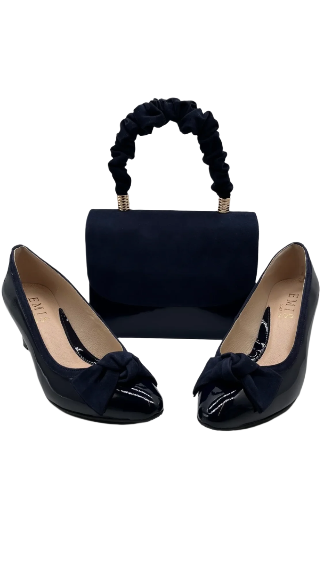 Emis SLZ8256/F024 Navy Heels with Knot