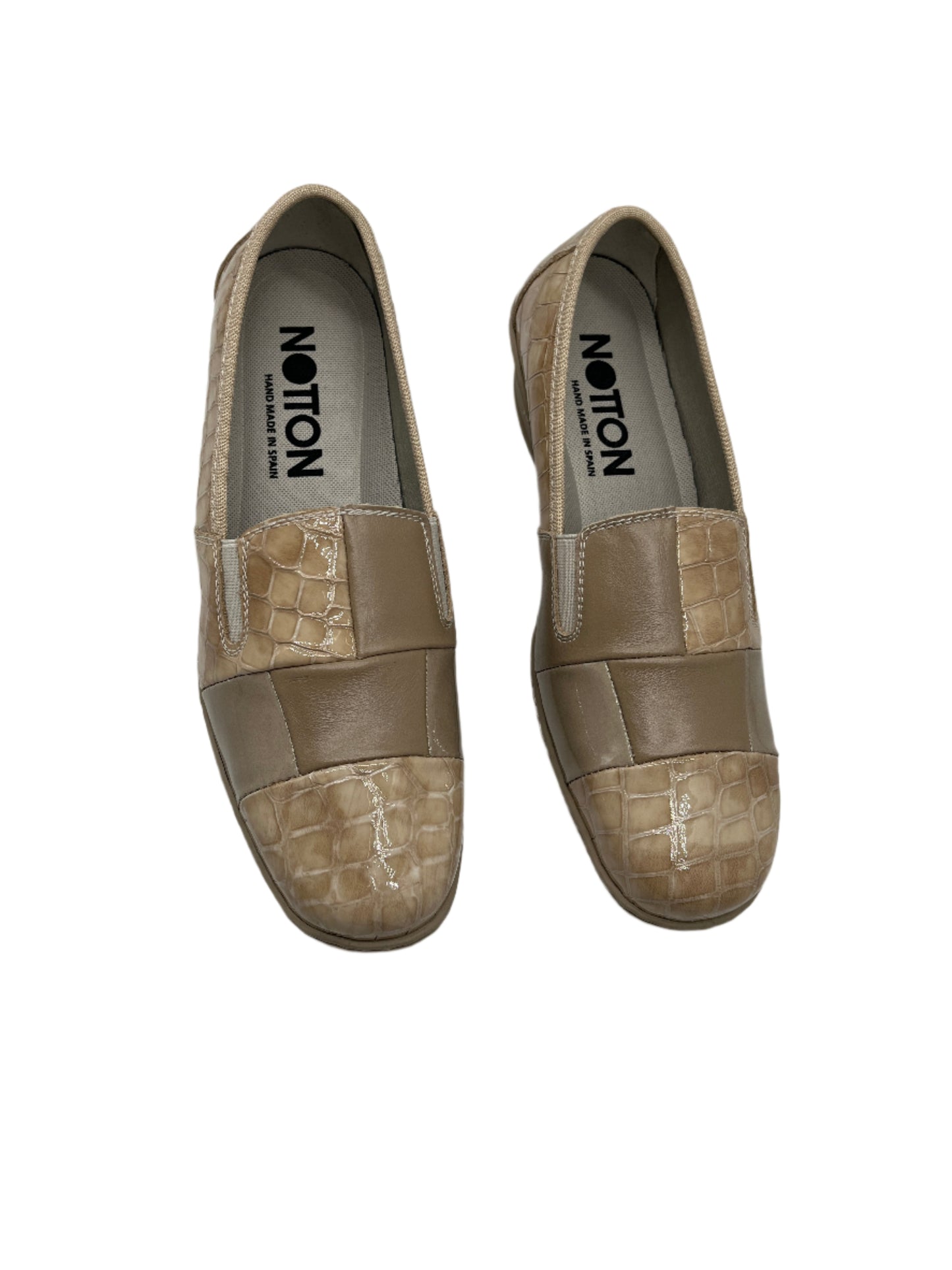 Notton 2298 Taupe Slip On Shoes