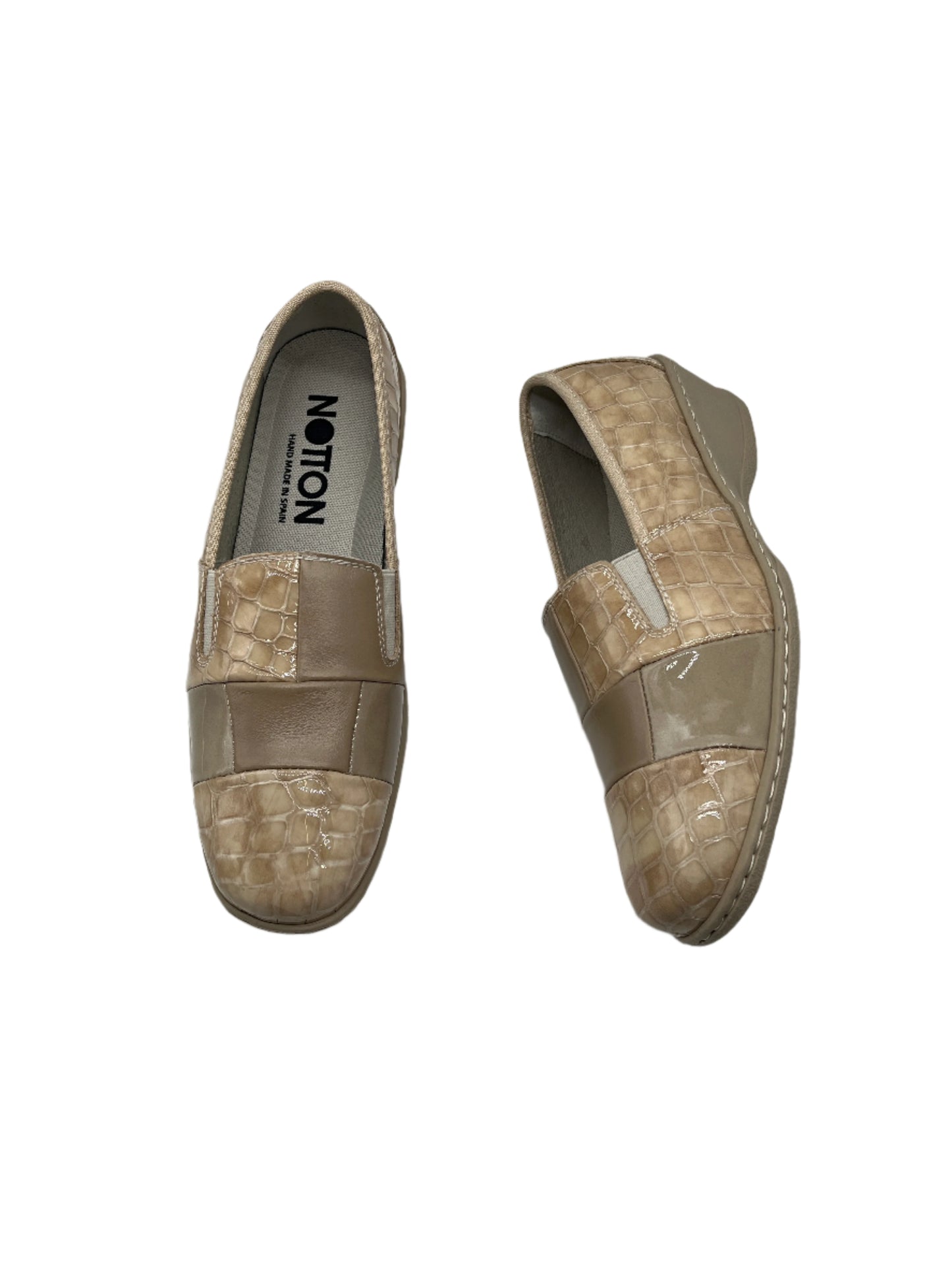 Notton 2298 Taupe Slip On Shoes