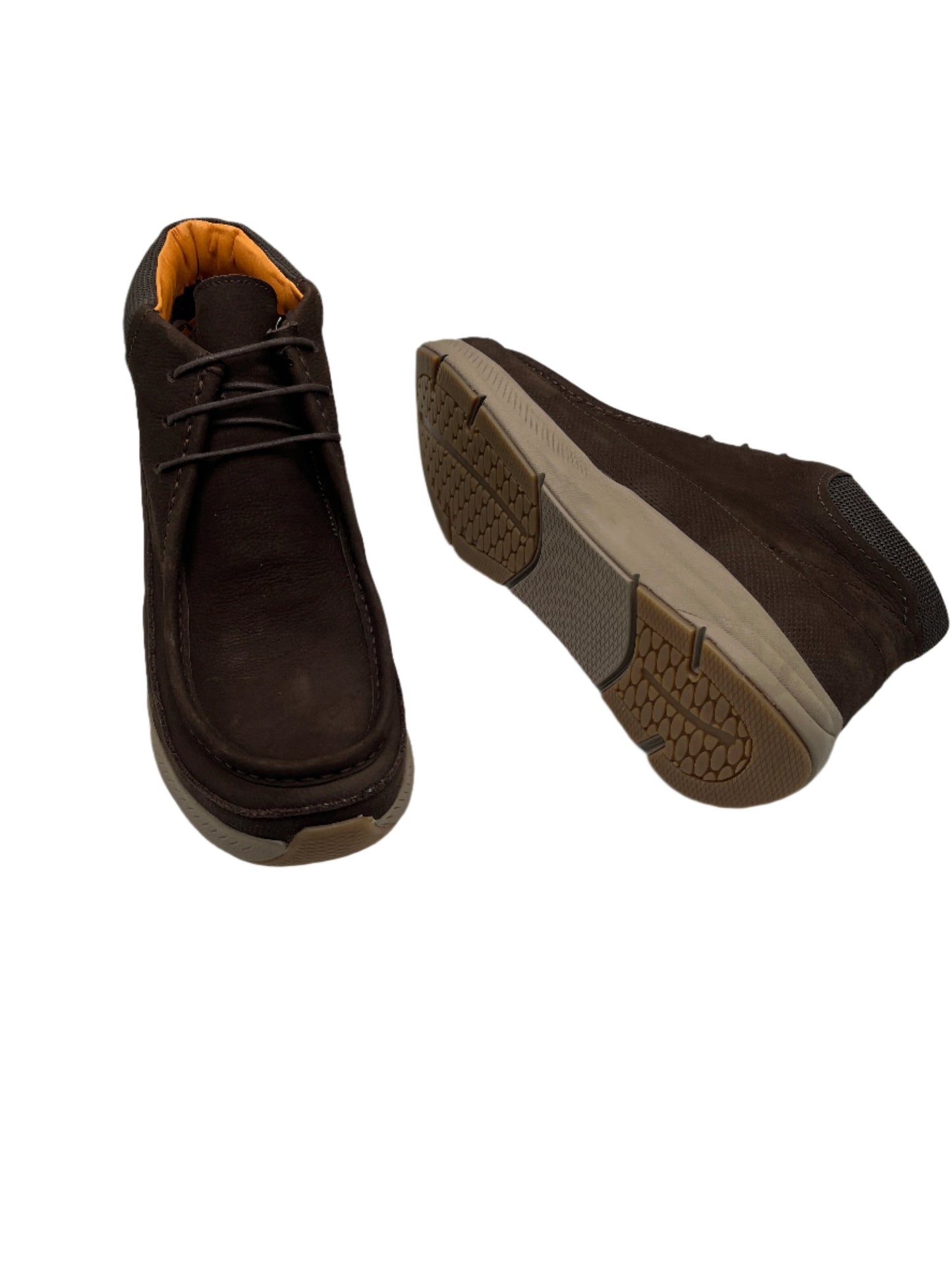 Freefoot 244181 Brown Nubuck Leather Lace Boots