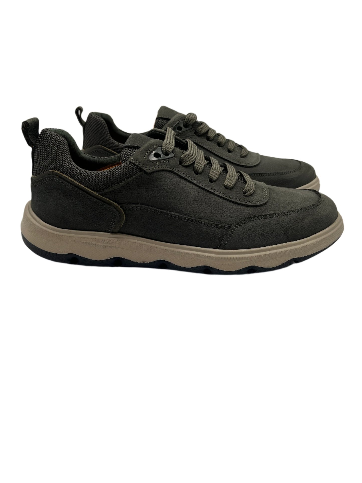 Freefoot 252290 Green Anthracite Nubuck Lace Sneakers