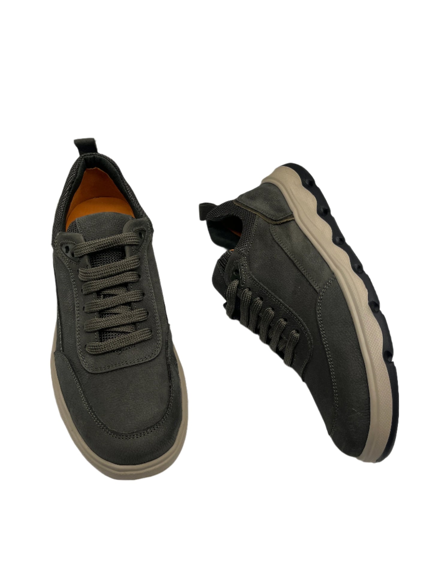 Freefoot 252290 Green Anthracite Nubuck Lace Sneakers