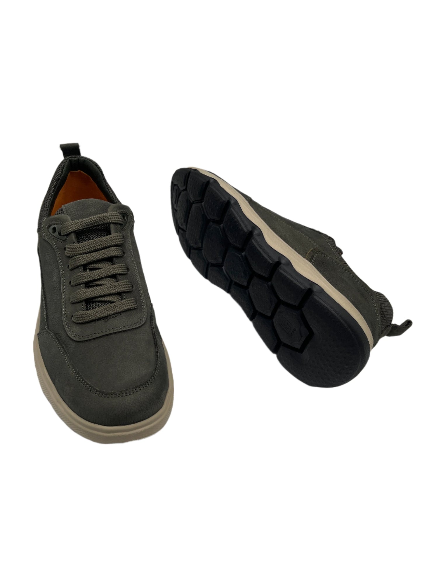Freefoot 252290 Green Anthracite Nubuck Lace Sneakers
