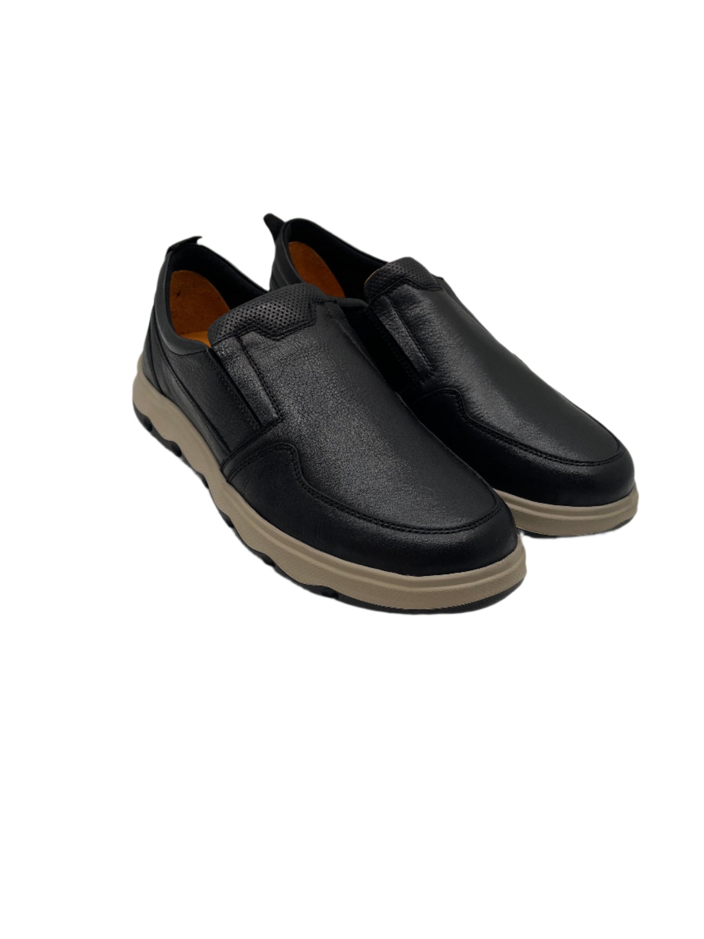 Freefoot 252294-1 Black Leather Slip On Shoes