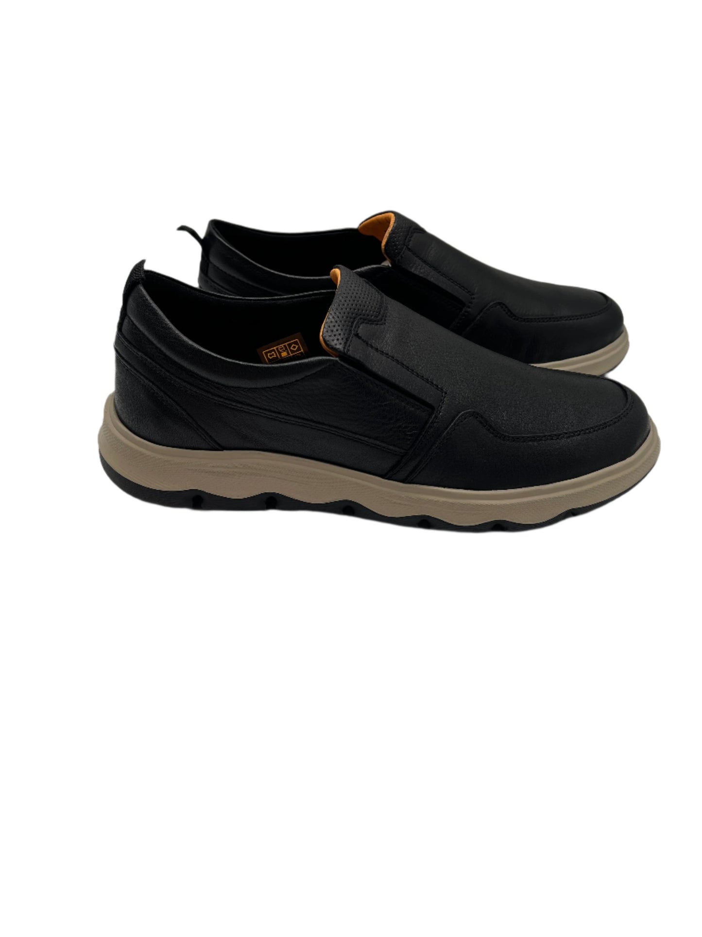 Freefoot 252294-1 Black Leather Slip On Shoes
