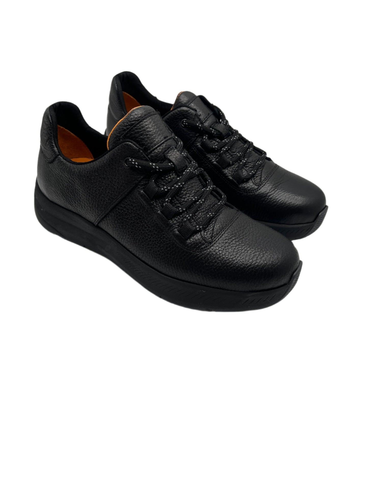 Freefoot 254103-1 Black Leather Lace Sneakers
