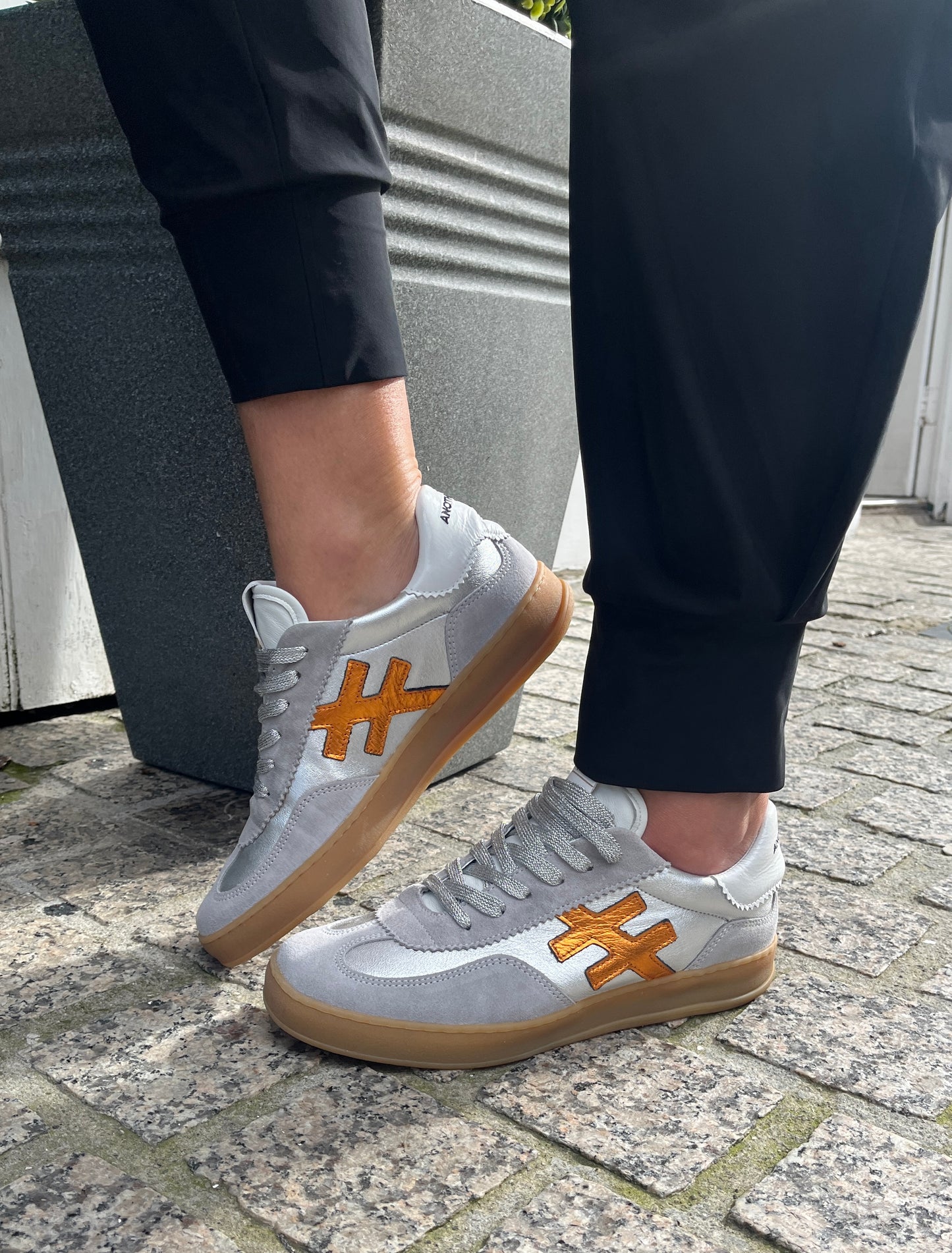 Another Trend A032M338 Tortola Silver Combi Trainers