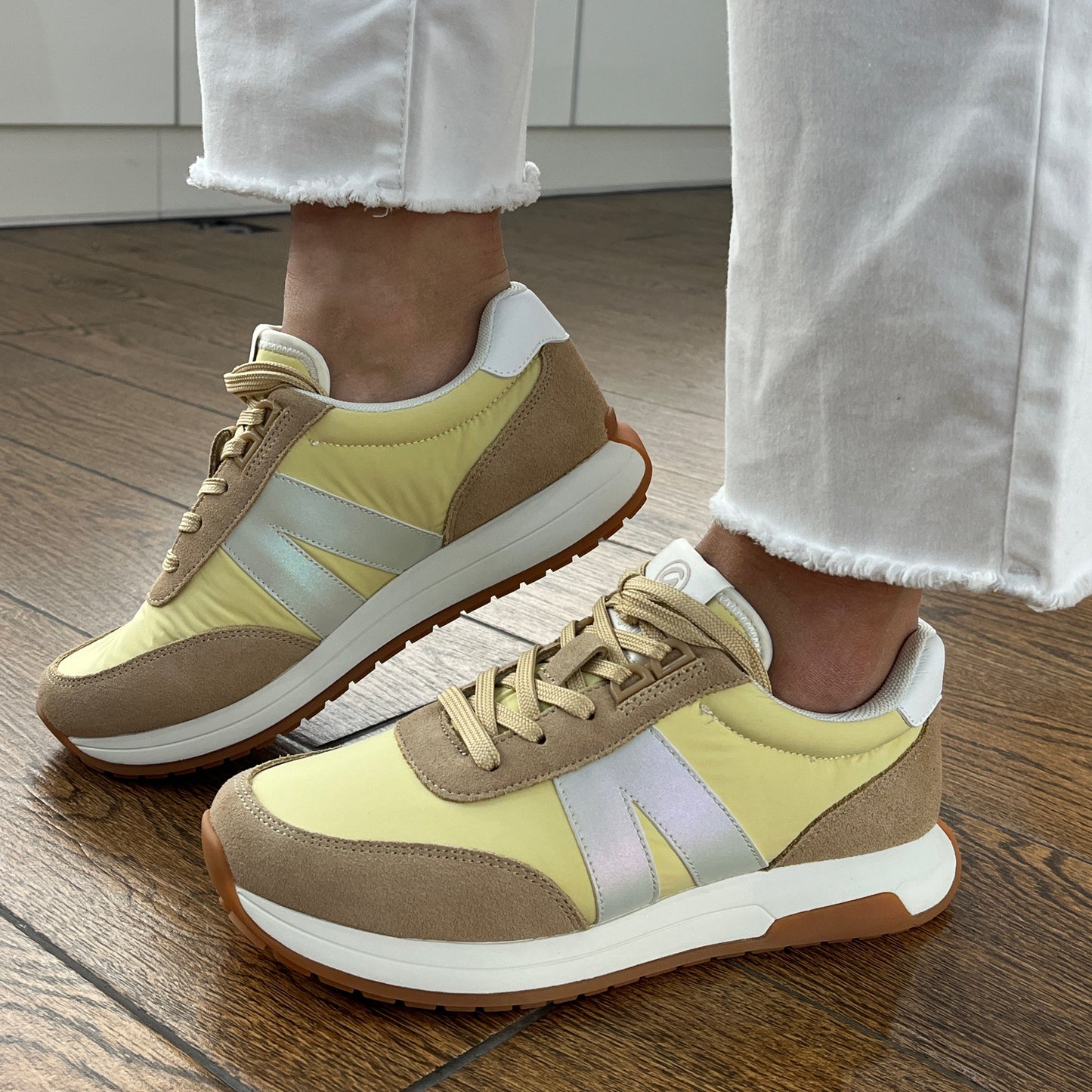 Ara 12-29702 12 Malibu H Fit Yellow & Beige Mix Sneakers