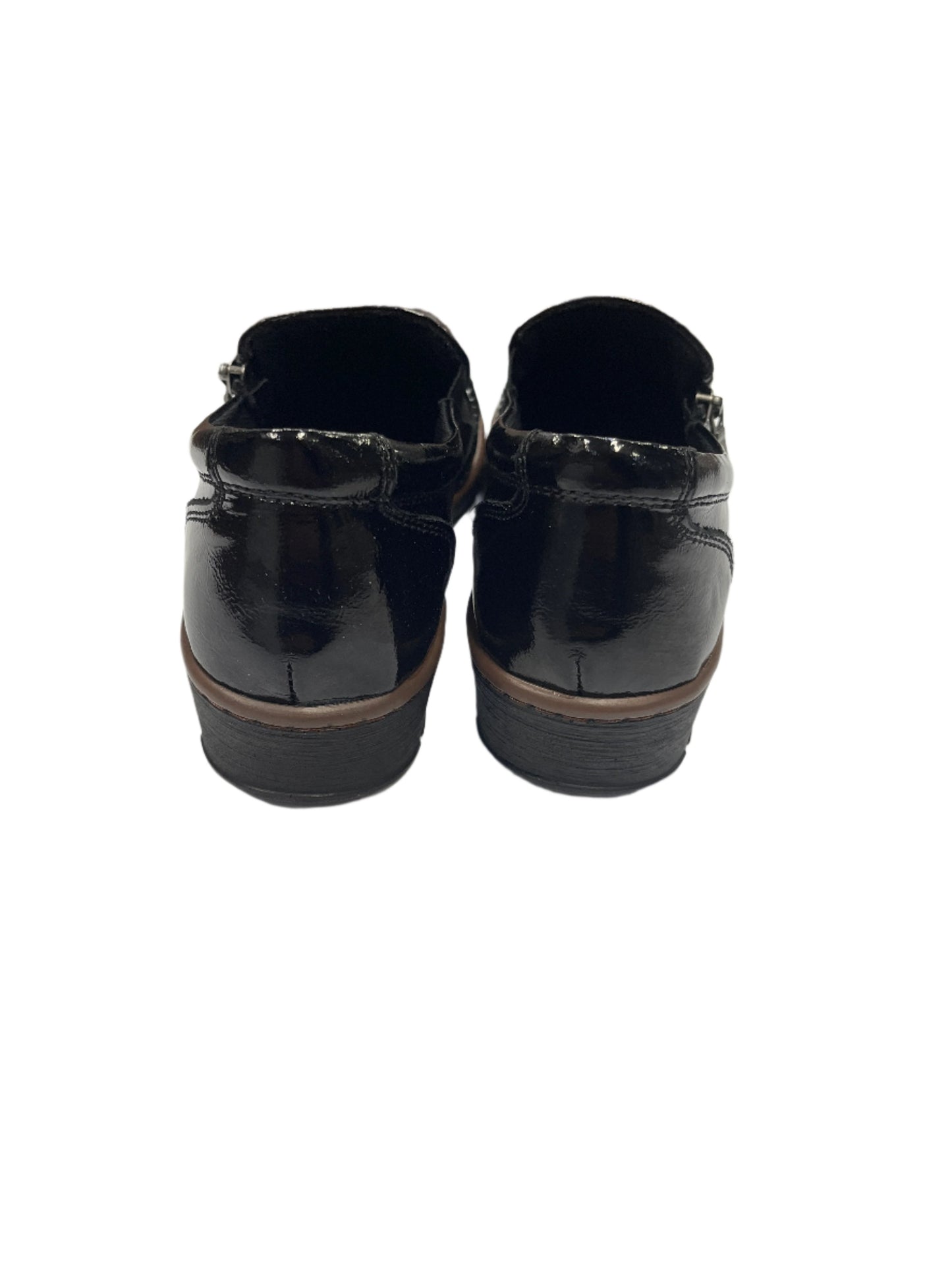 The Shoe Parlour by Phelan's Shoes 144-22 Black Patent Side Zip Shoes