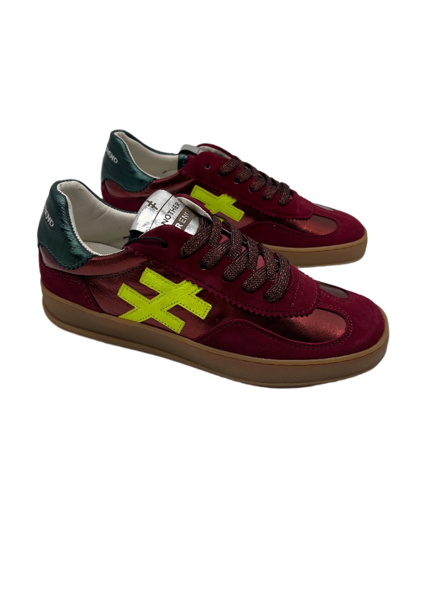 Another Trend A03280B2 Ante+Metal Frambuesa Raspberry Wine Neon Green Trainers