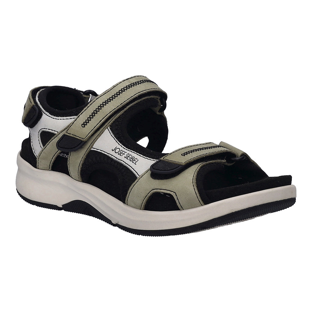 Josef Seibel 97302 TE380 611 Estelle 02 Khaki Mix Velcro Sandals - IGoDynamic