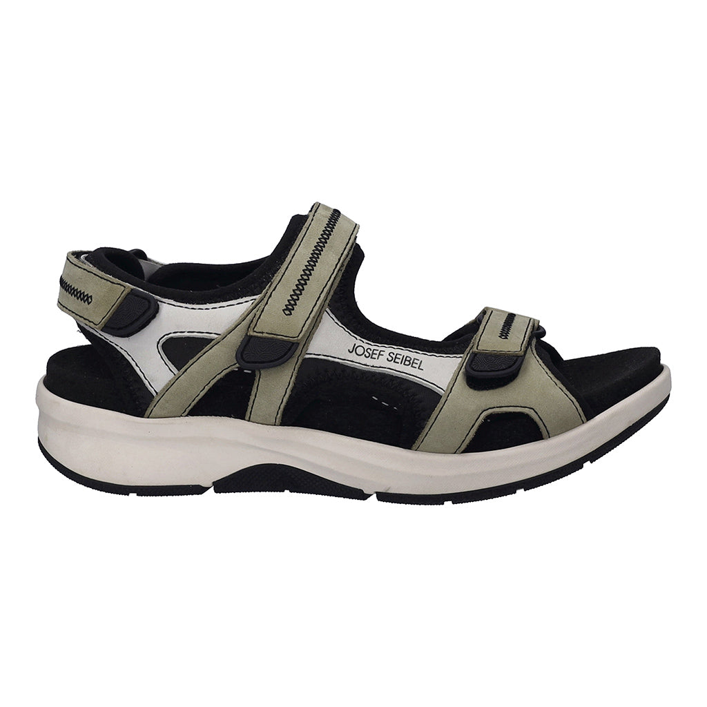 Josef Seibel 97302 TE380 611 Estelle 02 Khaki Mix Velcro Sandals - IGoDynamic