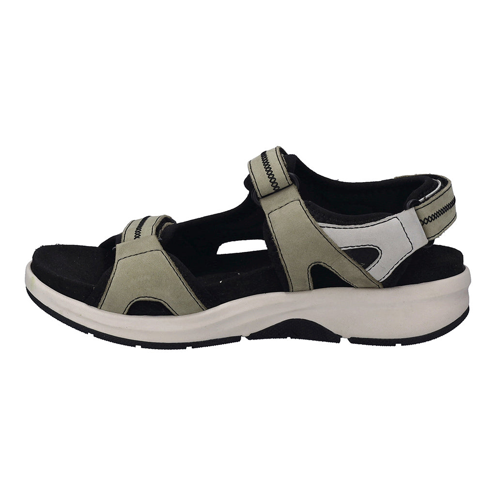Josef Seibel 97302 TE380 611 Estelle 02 Khaki Mix Velcro Sandals - IGoDynamic