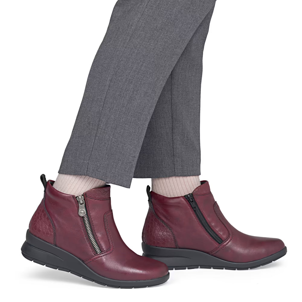 Rieker L4861-35 Wine Red Boots
