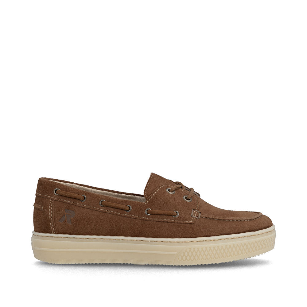 Rieker L5905-24 Brown F Fit Deck Shoes