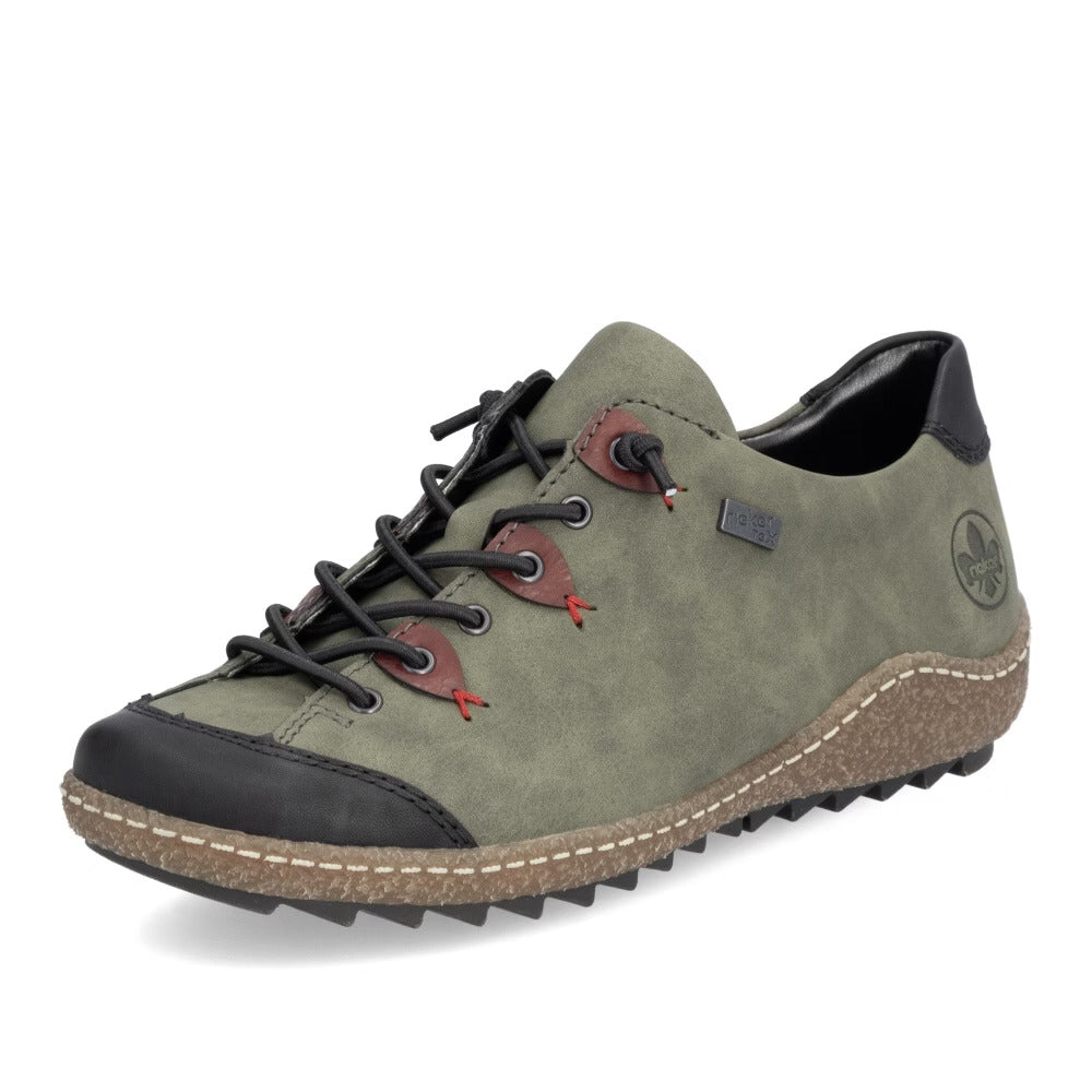 Rieker L7561-54 TEX Green Combi Shoes