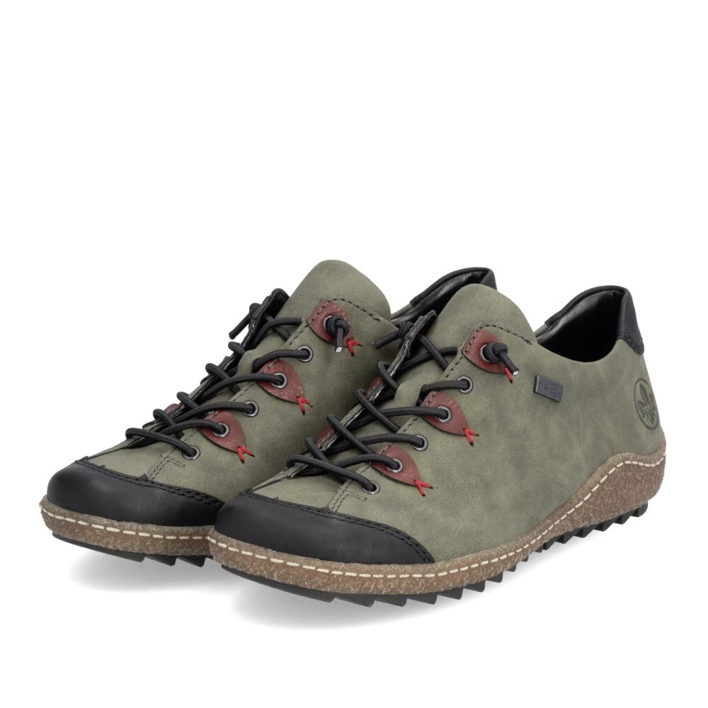 Rieker L7561-54 TEX Green Combi Shoes