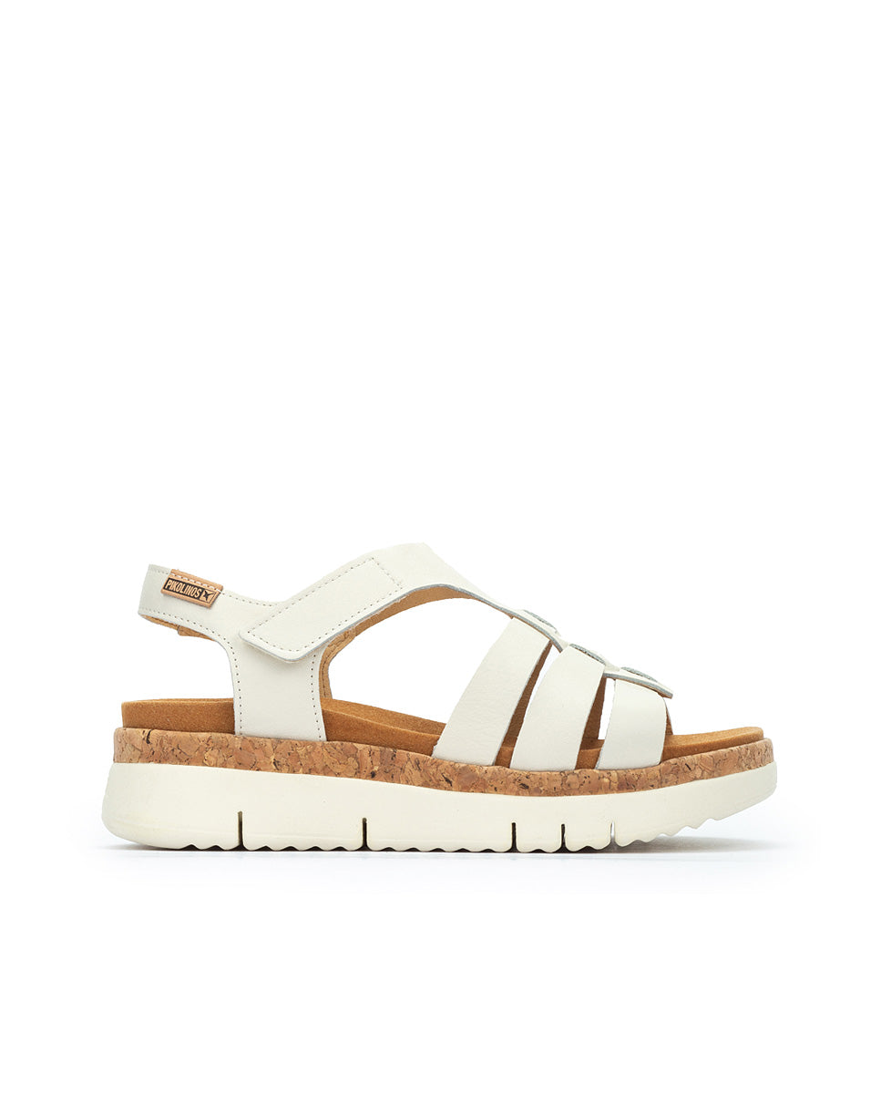 Pikolinos PALMA W4N-0754 Nata Ivory Sandals with Slingback Strap
