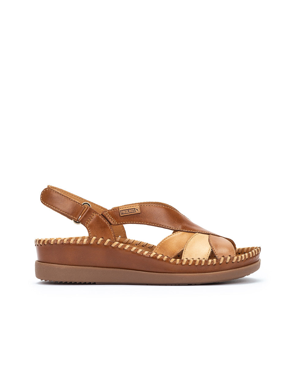 Pikolinos CADAQUES W8K-0657C2 Brandy Slingback Sandals with Peep Toe